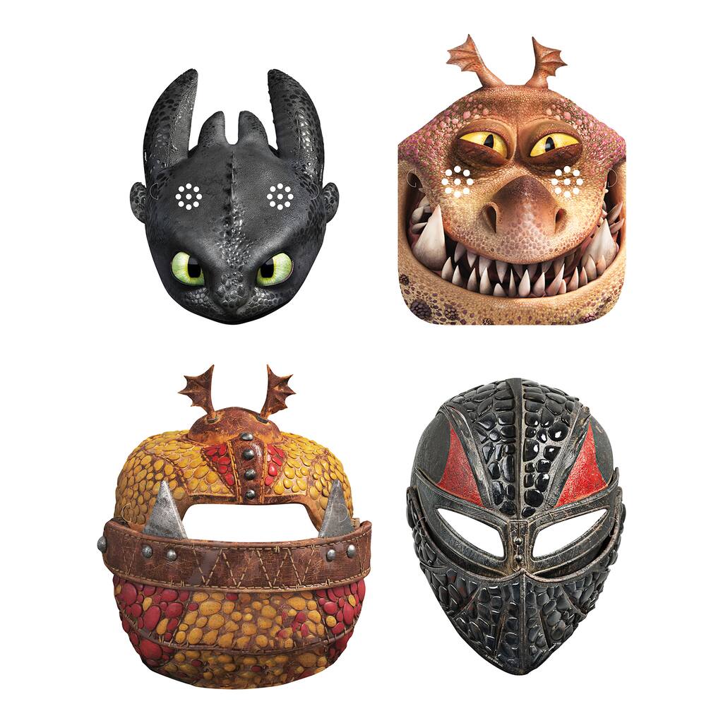 Httyd Paper Masks How To Train Your Dragon Party Supplies Httyd Paper Masks How To Train Your Dragon Party Supplies